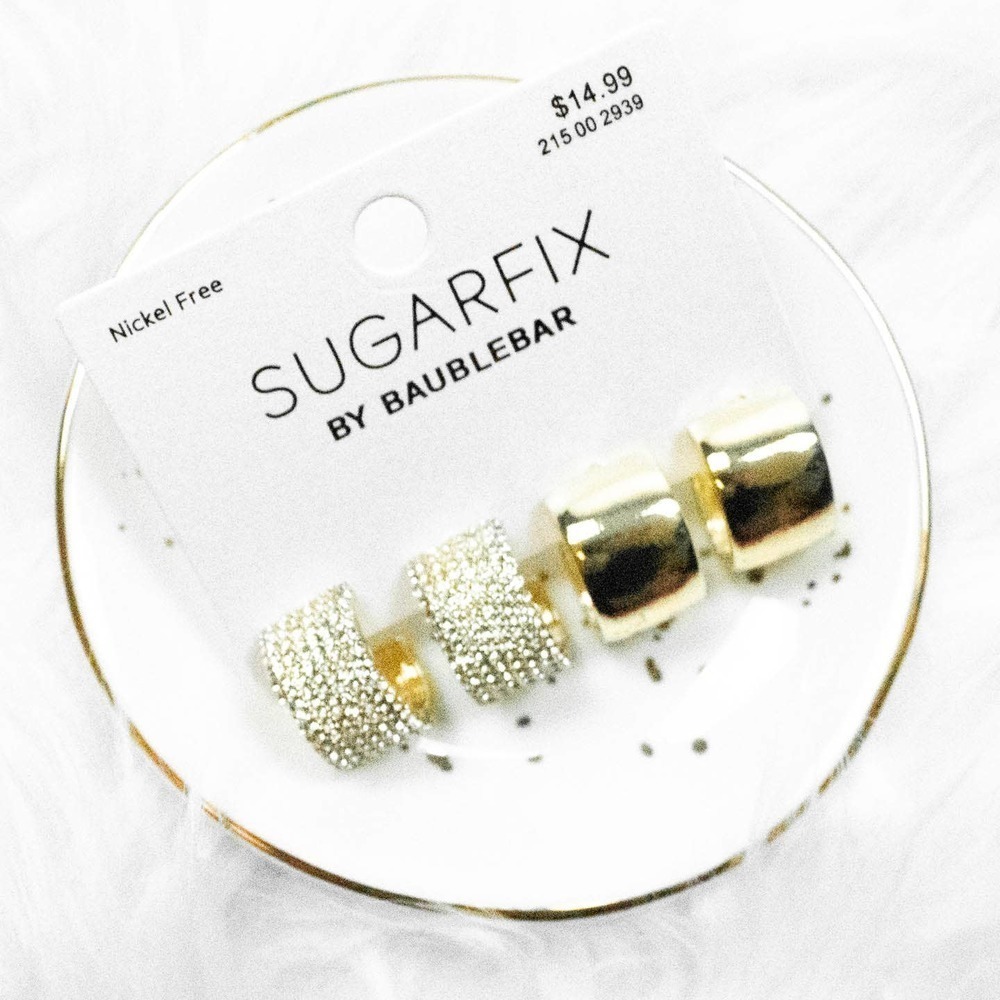 Baublebar Gold Hoop Earrings Set Thick Chunky Gold Hoop Earrings Retro 80s